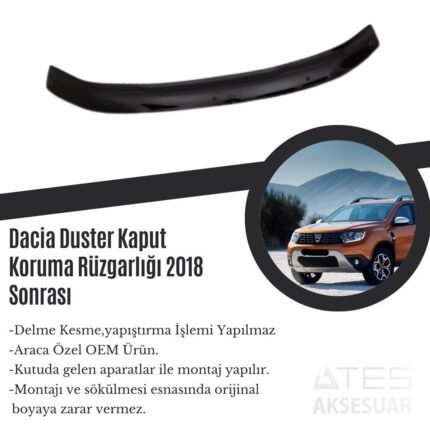 Dacia Duster Kaput Koruma Rüzgarlığı 2018 Sonrası