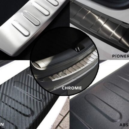 Mercedes X-Class 2017> Arka Tampon Koruması Paslanmaz Çelik / Mat / Karbon / Siyah Krom / ABS Siyah