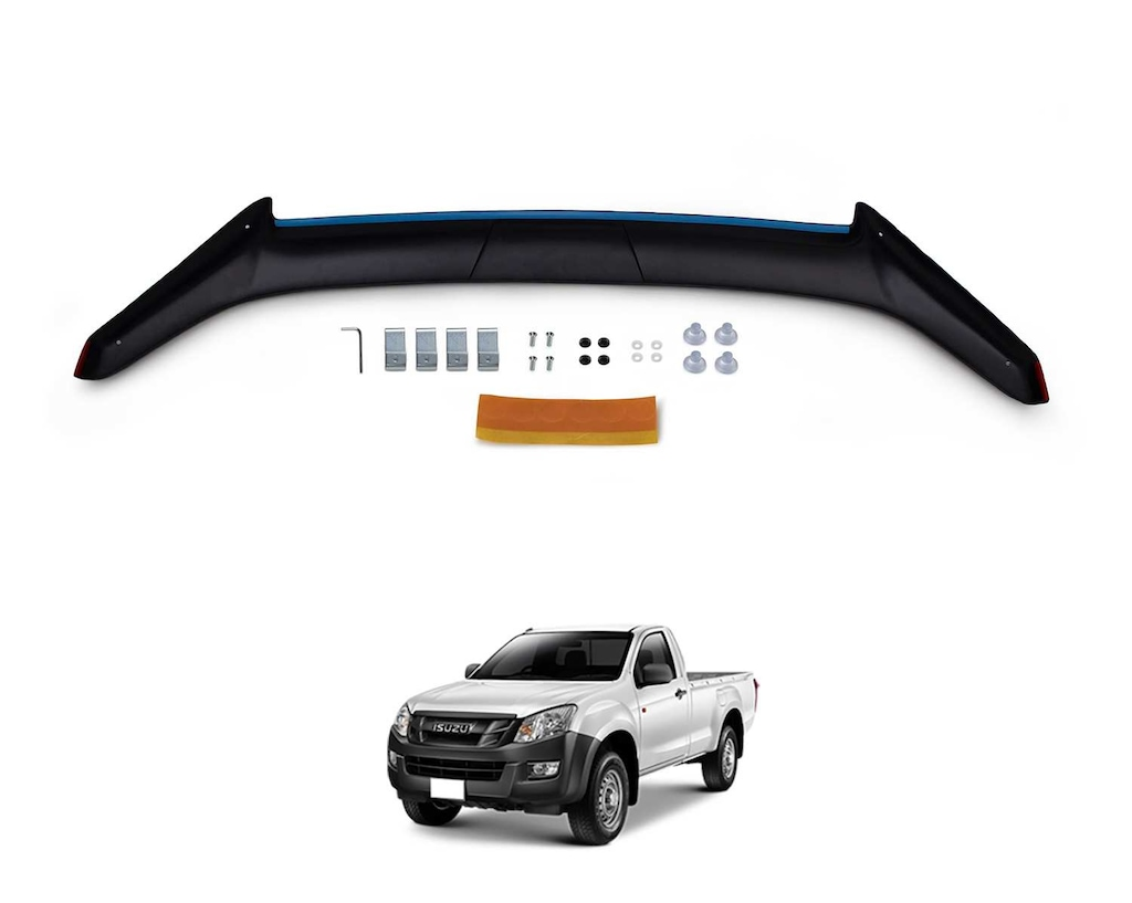ruzgar-2.png Isuzu D-Max Ön Kaput Koruyucu Rüzgarlık 4mm (ABS) 2012-1 - Görsel 1