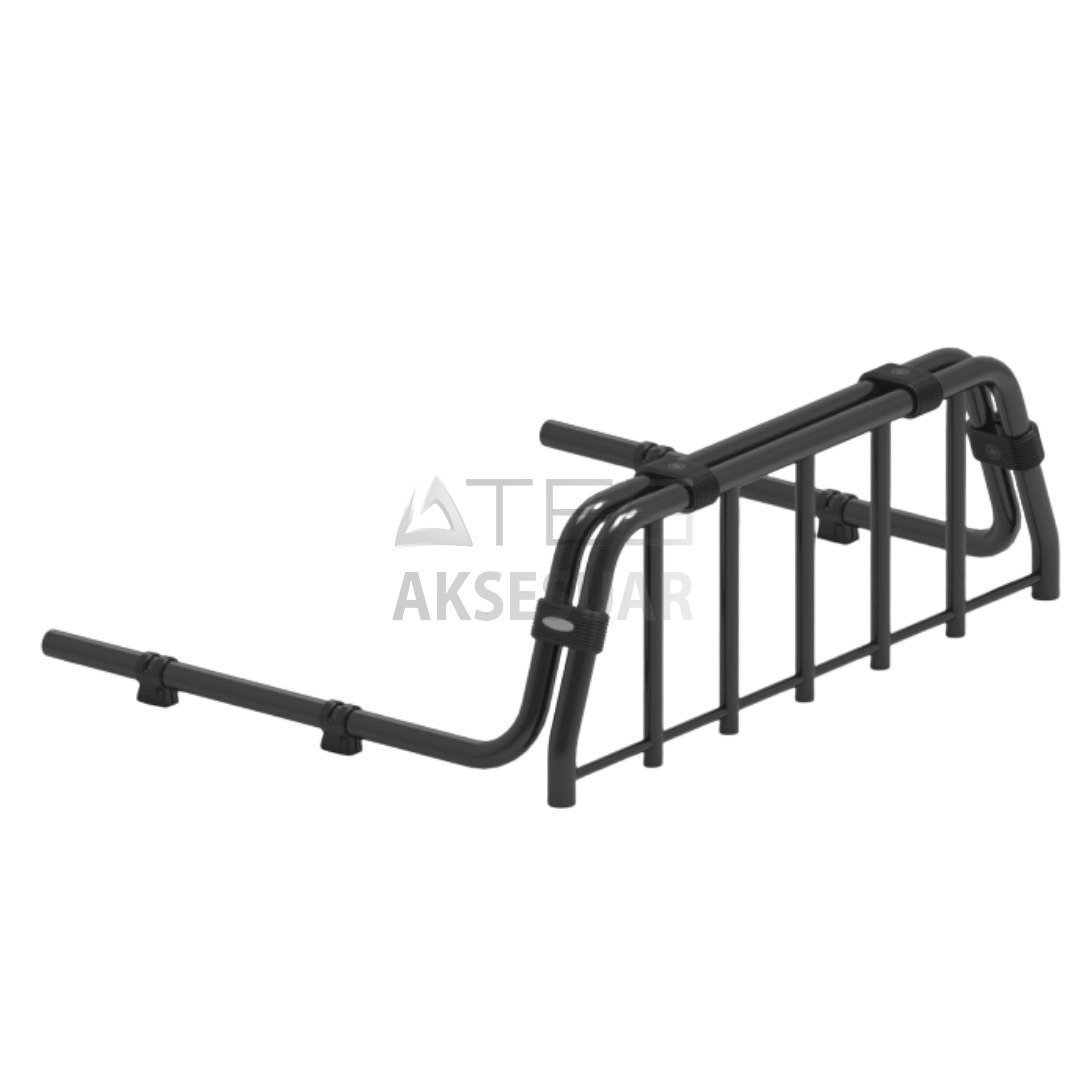 village-master-black-picku-boru-tip-rollbar-1.jpg FORD RANGER-2012+ VİLLAGE MASTER BLACK PİCKUP BORU TİP ROLLBAR - Görsel 1