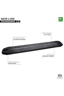 S-dizayn Toyota Hilux 7 Newline Siyah Yan Basamak 203 Cm 2006-201