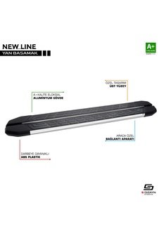 Volkswagen Amarok Newline Krom Yan Basamak 203 Cm 2010 Üzeri