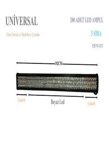 TOYOTA HİLÜX UYUMLU 102 CM YANLARI ÇAKARLI LED BAR