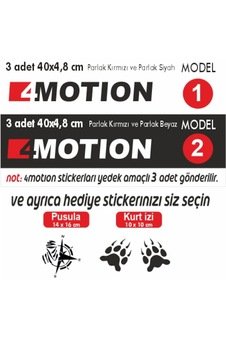 Vw Amarok 4 Motion Sticker 3 Adet