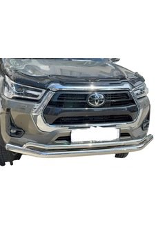 Toyota Hilüx 2015-2019-2022 Ön Koruma Çift Bıyık Krom Paslanmaz