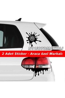 Volkswagen Amarok Sticker 2Adet Kapı Far Tampon Bagaj Stickerı