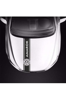 Volkswagen Amarok Için Kaput Üstü Sport Şerit Sticker Çıkartma